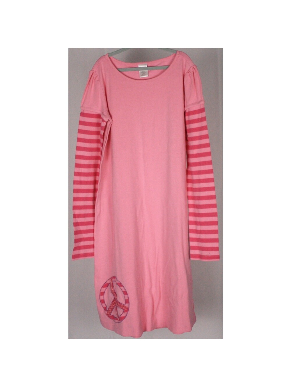 Gymboree Pink Stripe Sleeve Nightgown Girls Size 12
